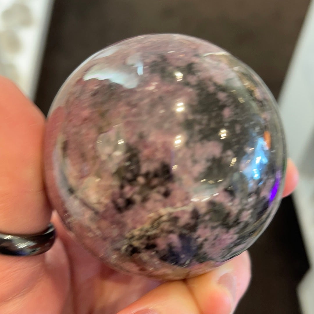 Rhodonite Sphere