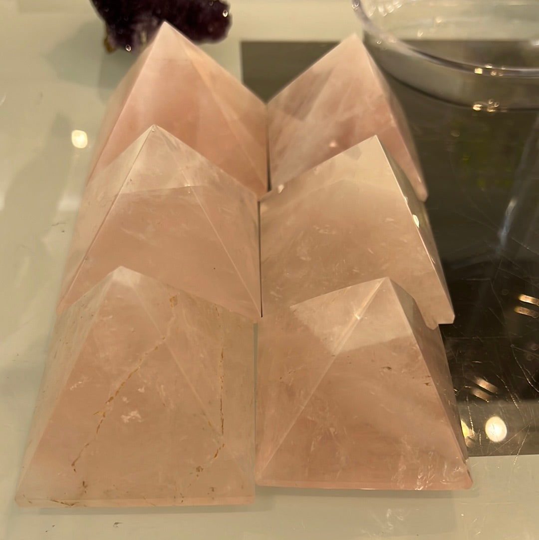 Rose Quartz Pyramid