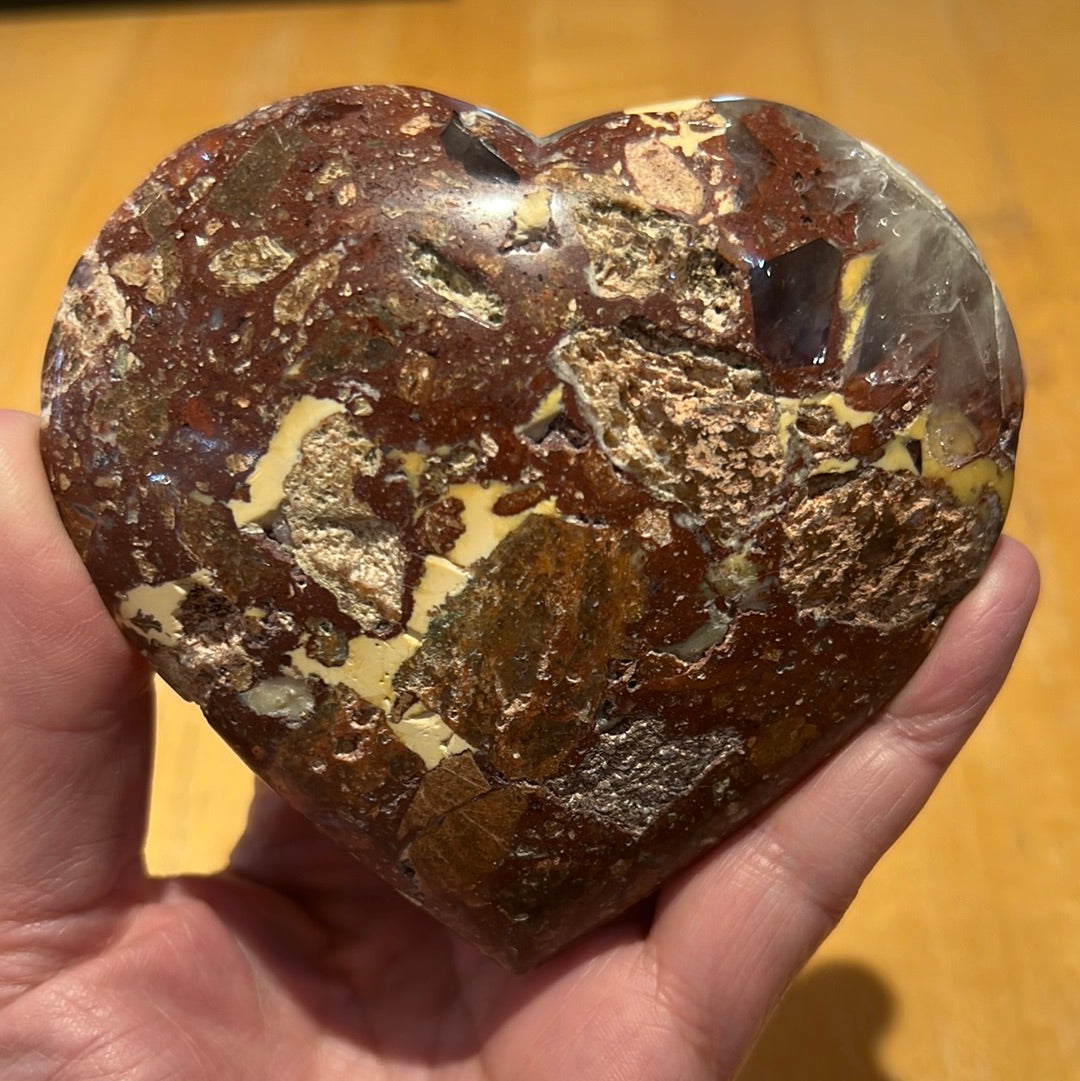 Amethyst Mosaic Quartz Heart