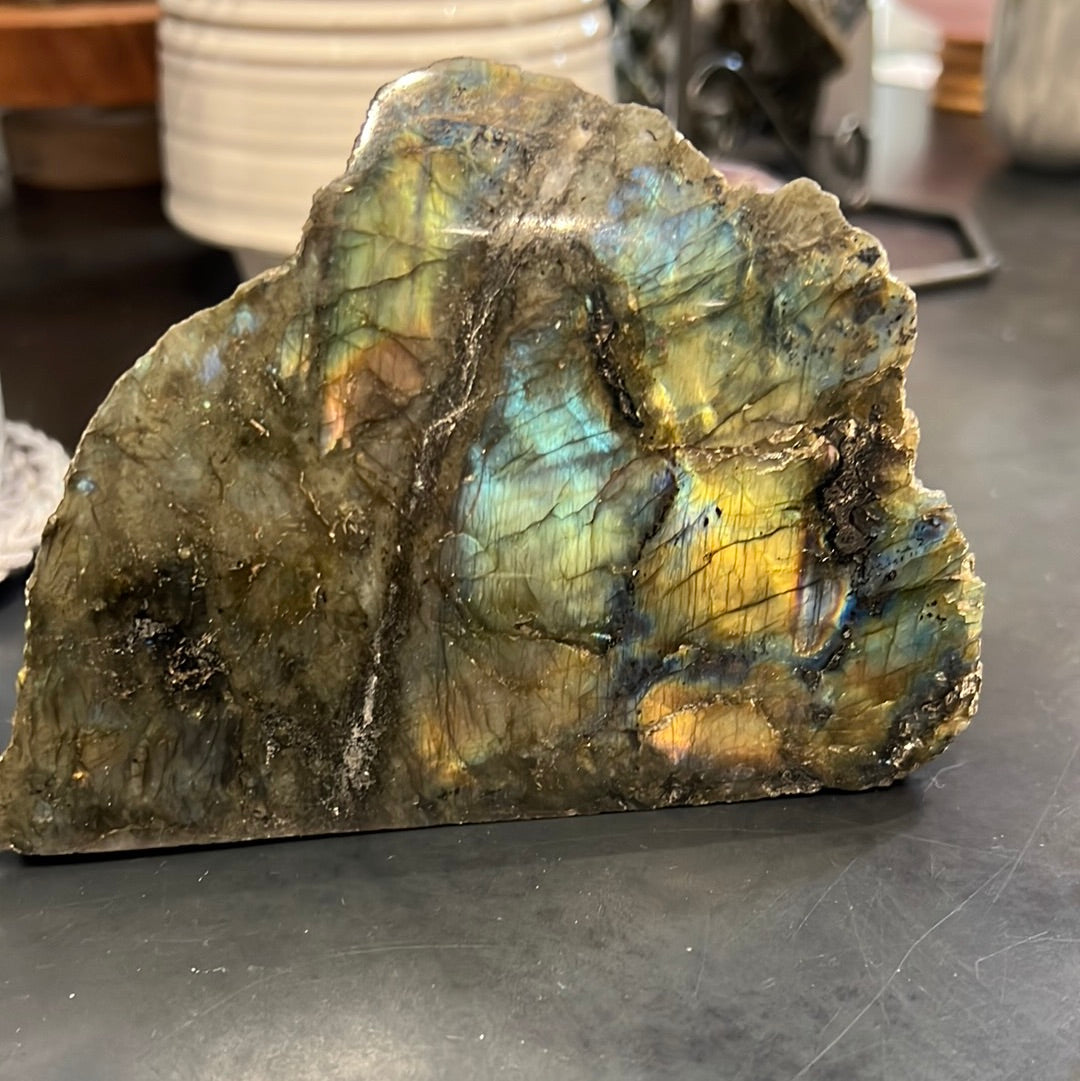 Half Polished Labradorite Freeform