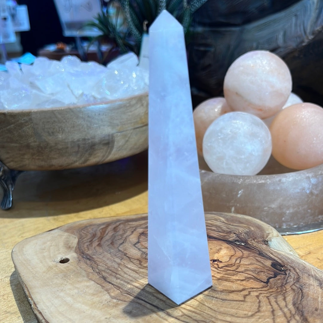 Rose Quartz Obelisk