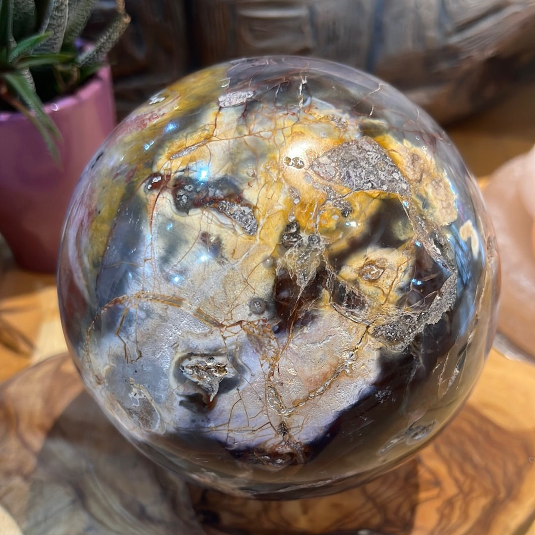 Purple Chalcedony Sphere