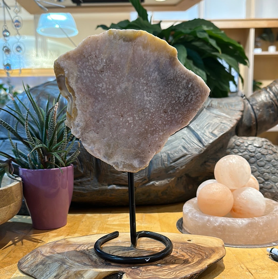 Pink Amethyst on Custom Stand - #27