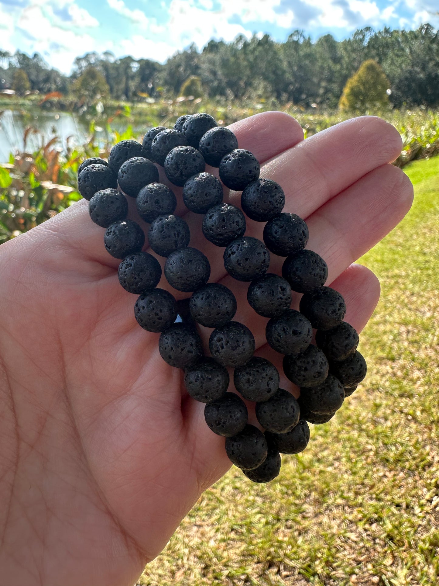 Lava Rock Bracelet