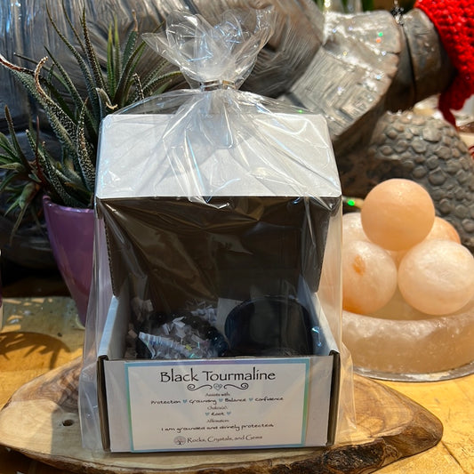 Black Tourmaline Bracelet & Protection Candle