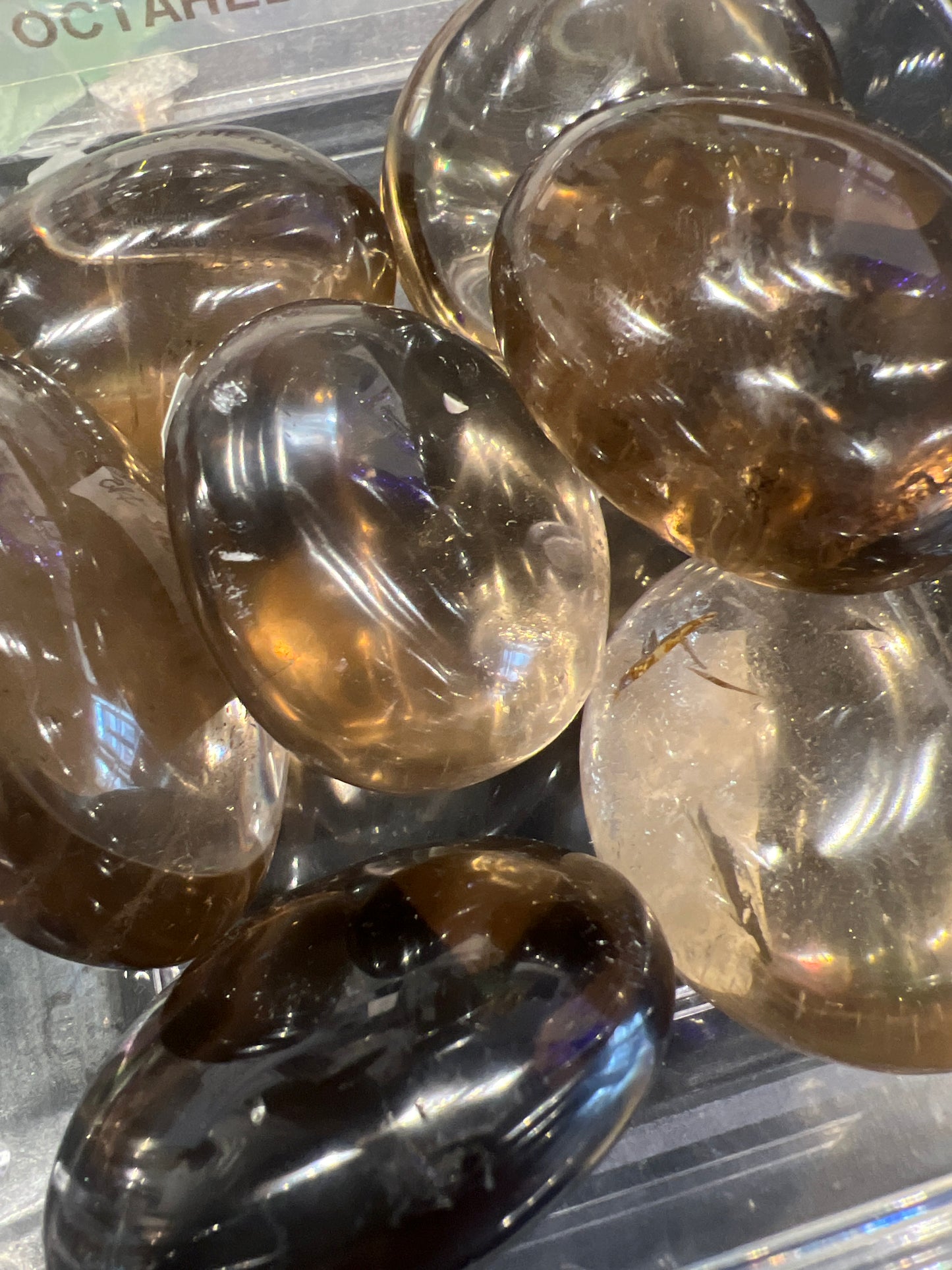 Smoky Quartz Palm stone