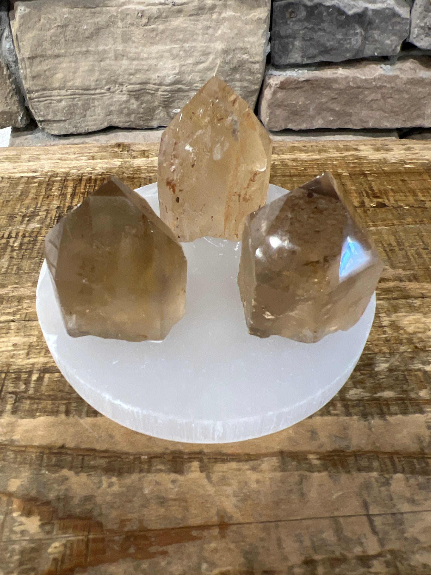 Half Polished Natural Citrine