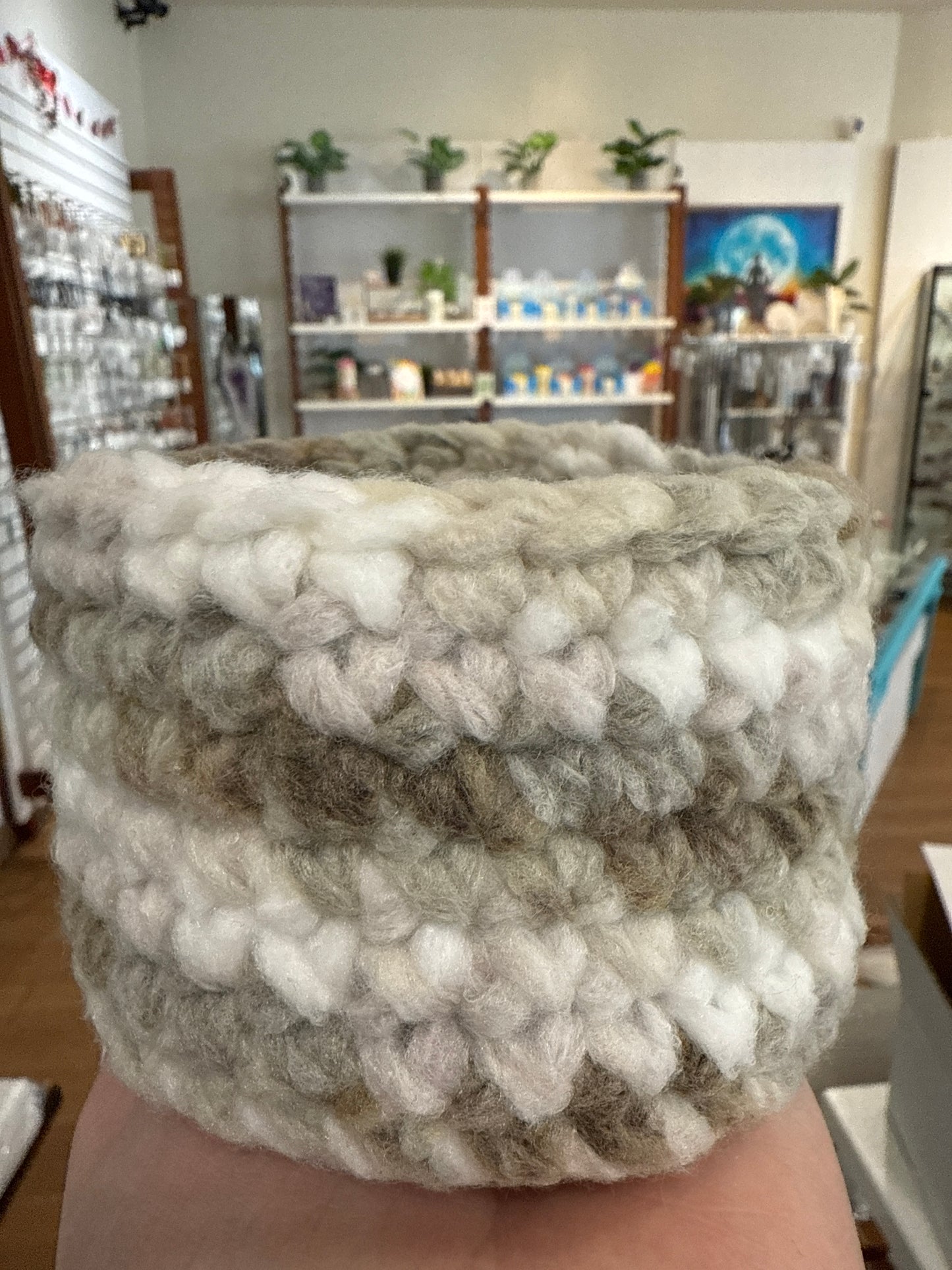 Handmade Crochet Basket/trinket Dish