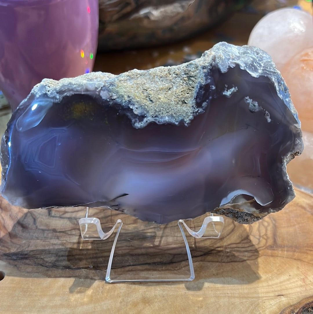 Chunky Purple Chalcedony Slab