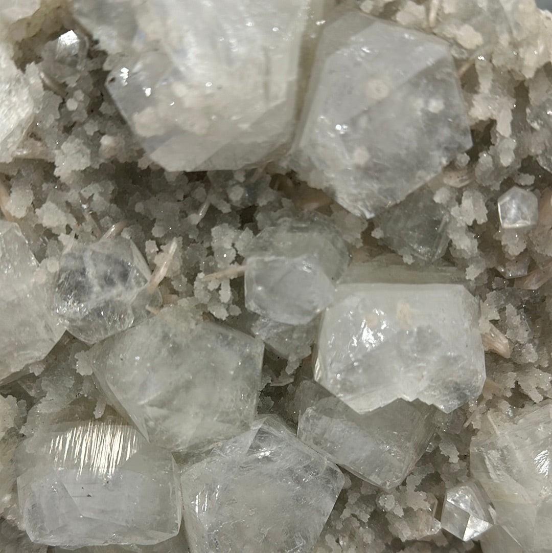 Apophyllite Cluster With Stand