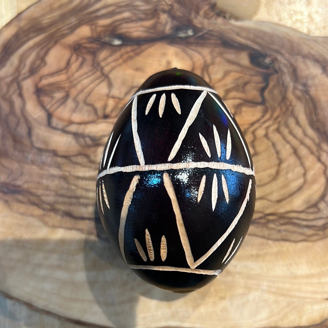 Hand Carved Egg Shaker
