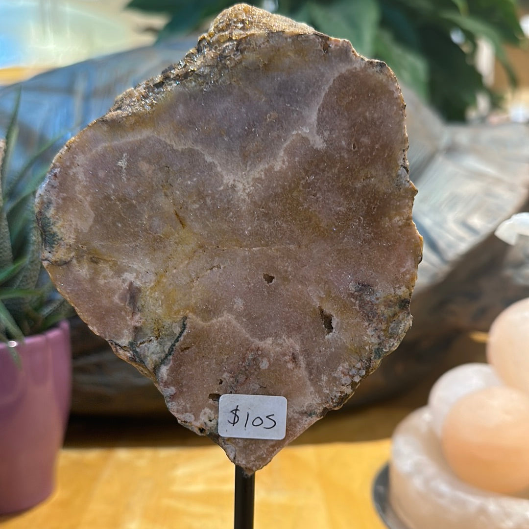 Pink Amethyst on Custom Stand - #12