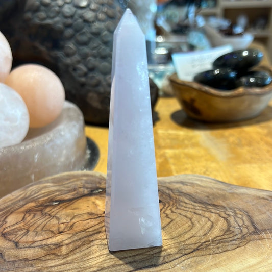 Rose Quartz Obelisk From Brazil