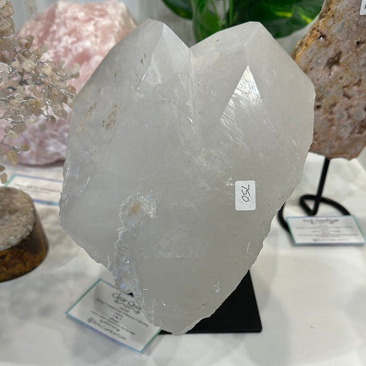 Clear Quartz From Brazil With Stand