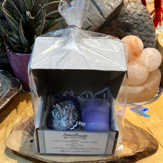 Amethyst Bracelet And Harmony Gift Set