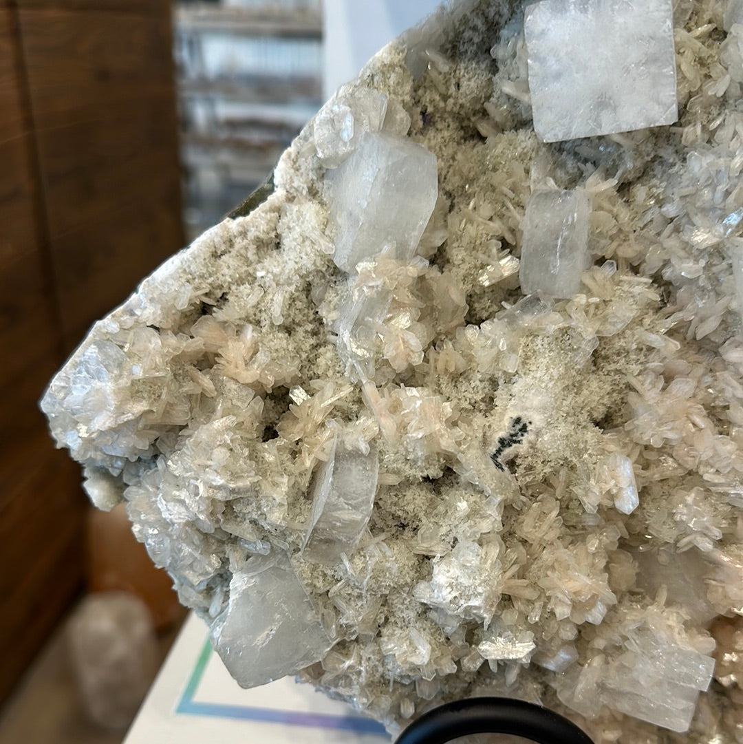 Apophyllite Cluster on Stand