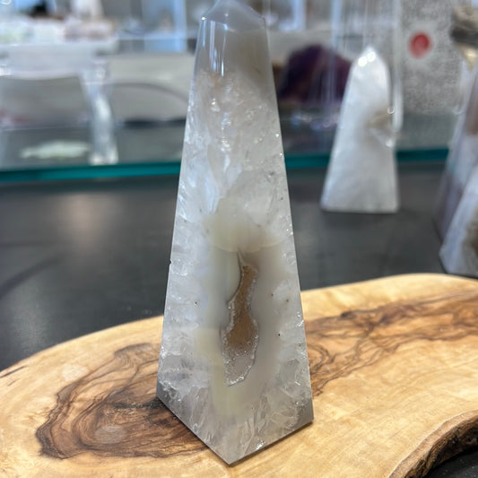 Druzy Agate Tower