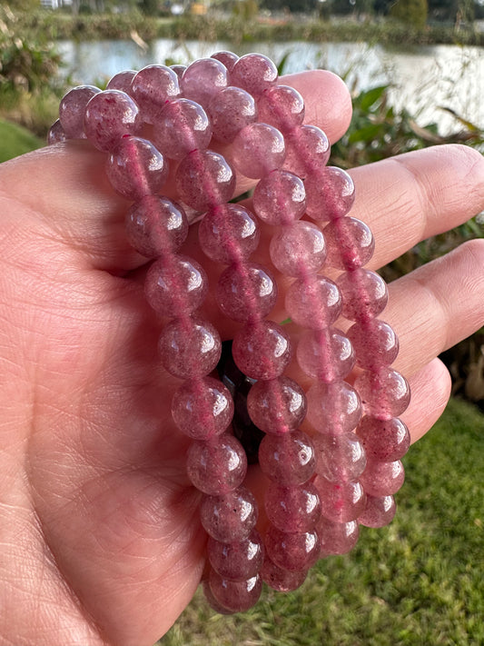 Strawberry Quartz Bracelet