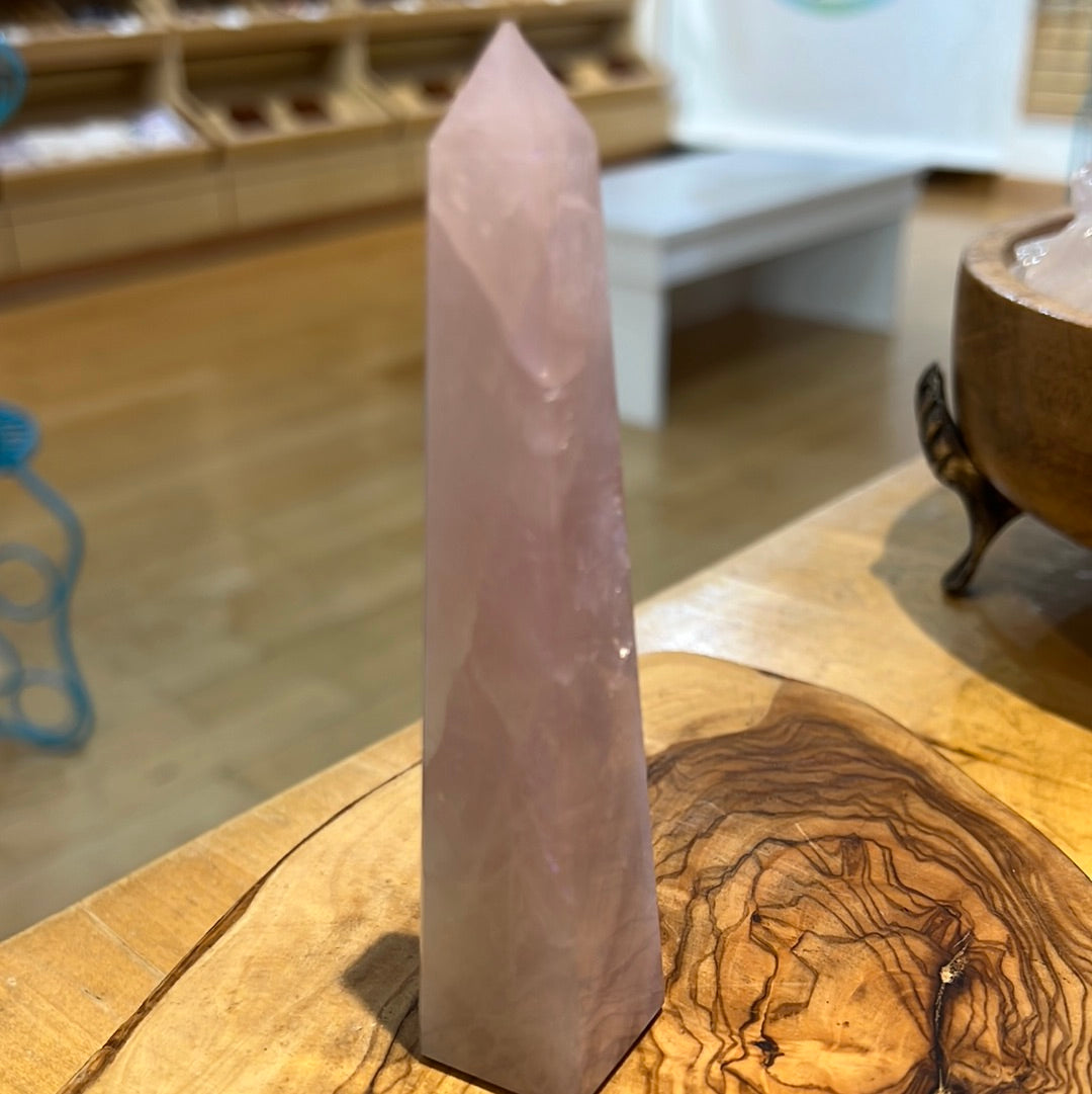 Rose Quartz Obelisk