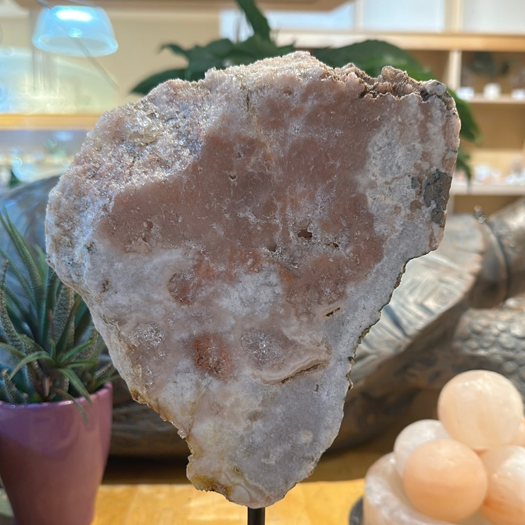 Pink Amethyst on Custom Stand - #36