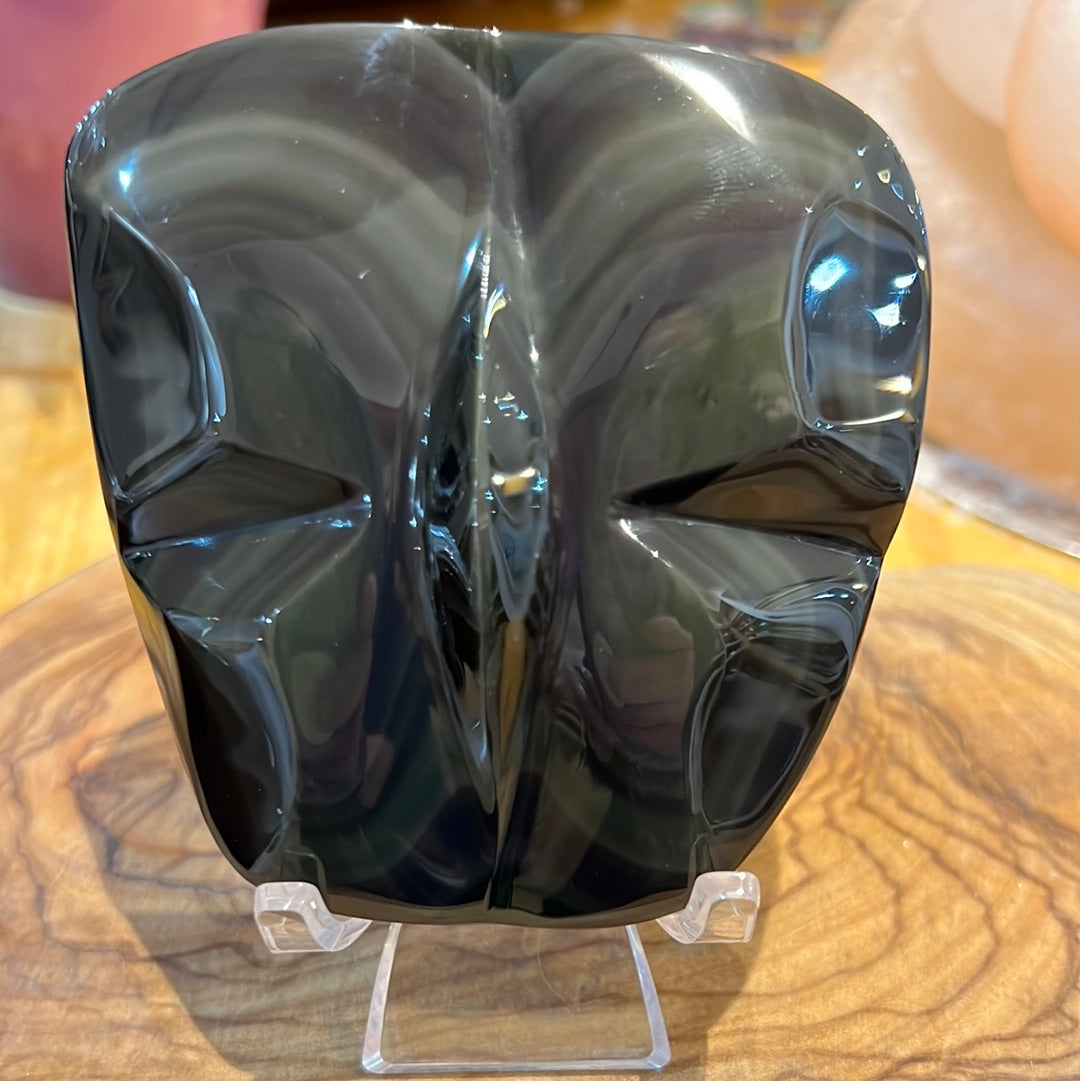 Rainbow Obsidian Butterfly On Stand