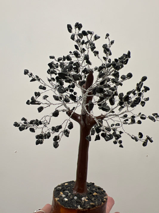 Black Obsidian Gemstone Tree