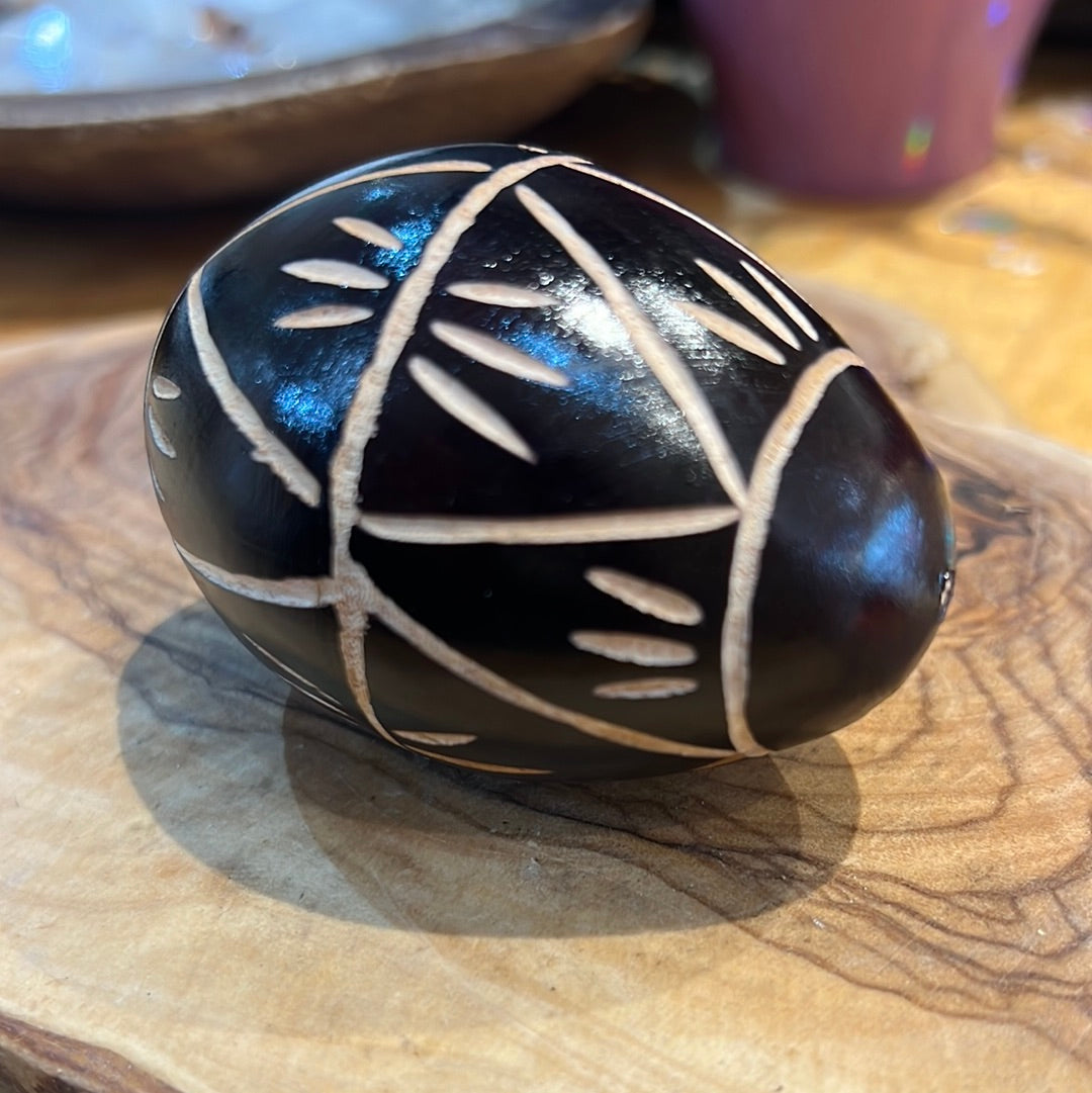 Hand Carved Egg Shaker