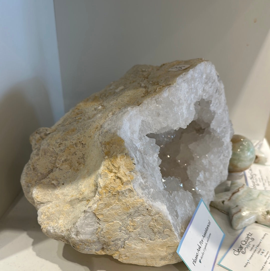 Clear Quartz Geode - Moroccan