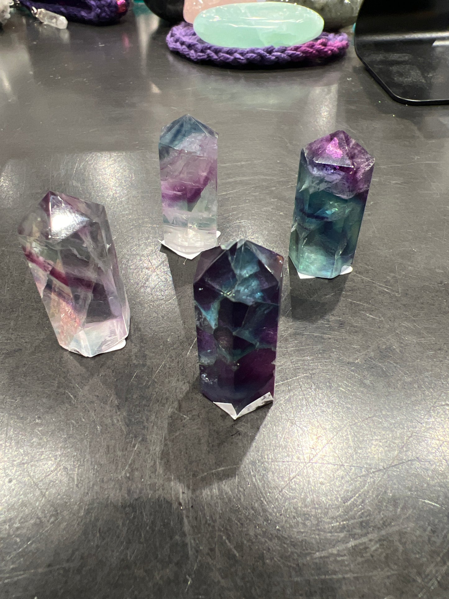 Rainbow Fluorite Mini Tower