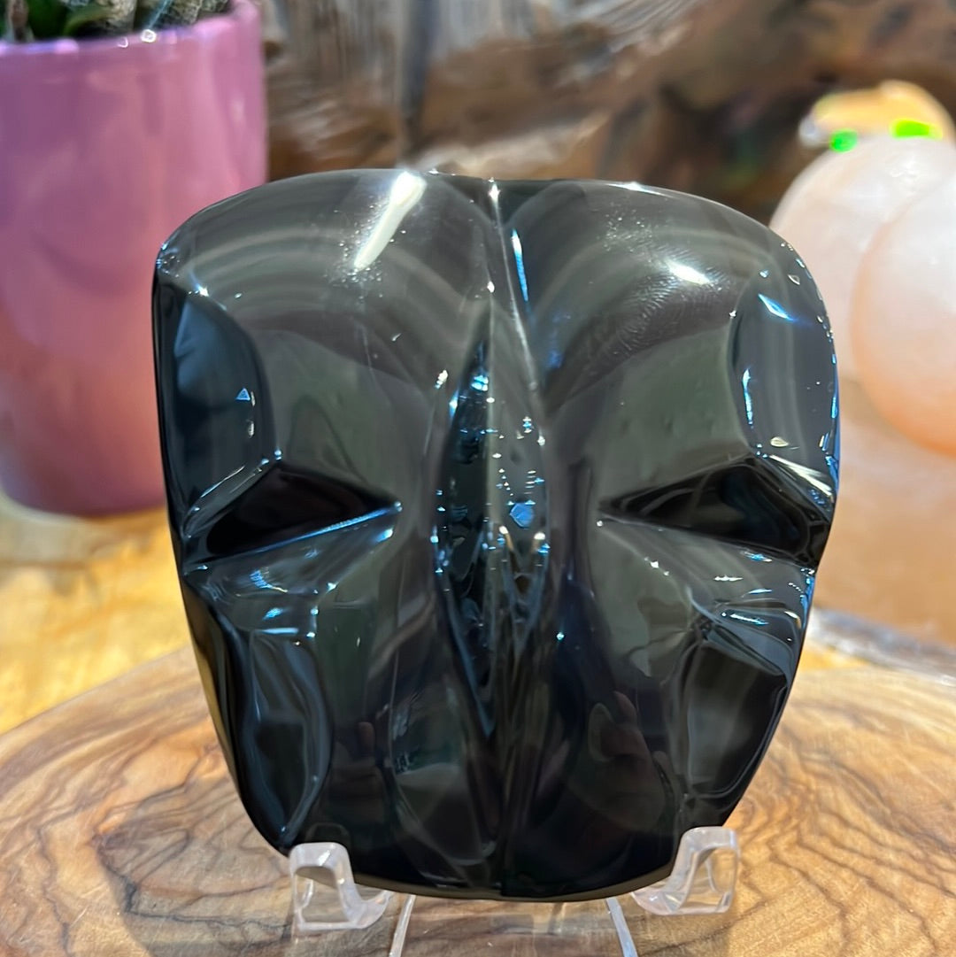 Rainbow Obsidian Butterfly On Stand