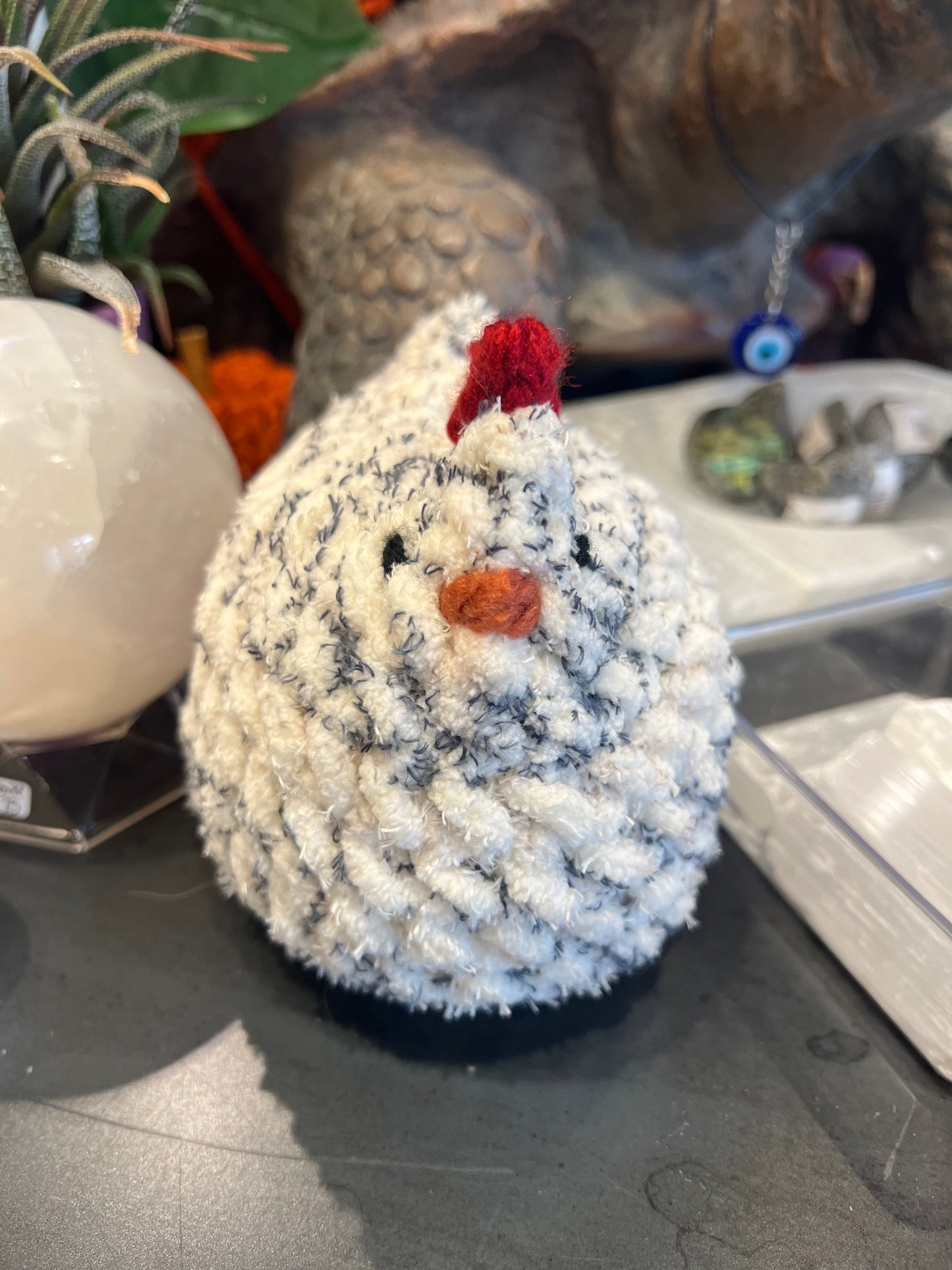 Handmade Crochet Emotional Support Chicken