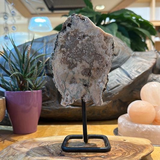 Pink Amethyst on Custom Stand - #11