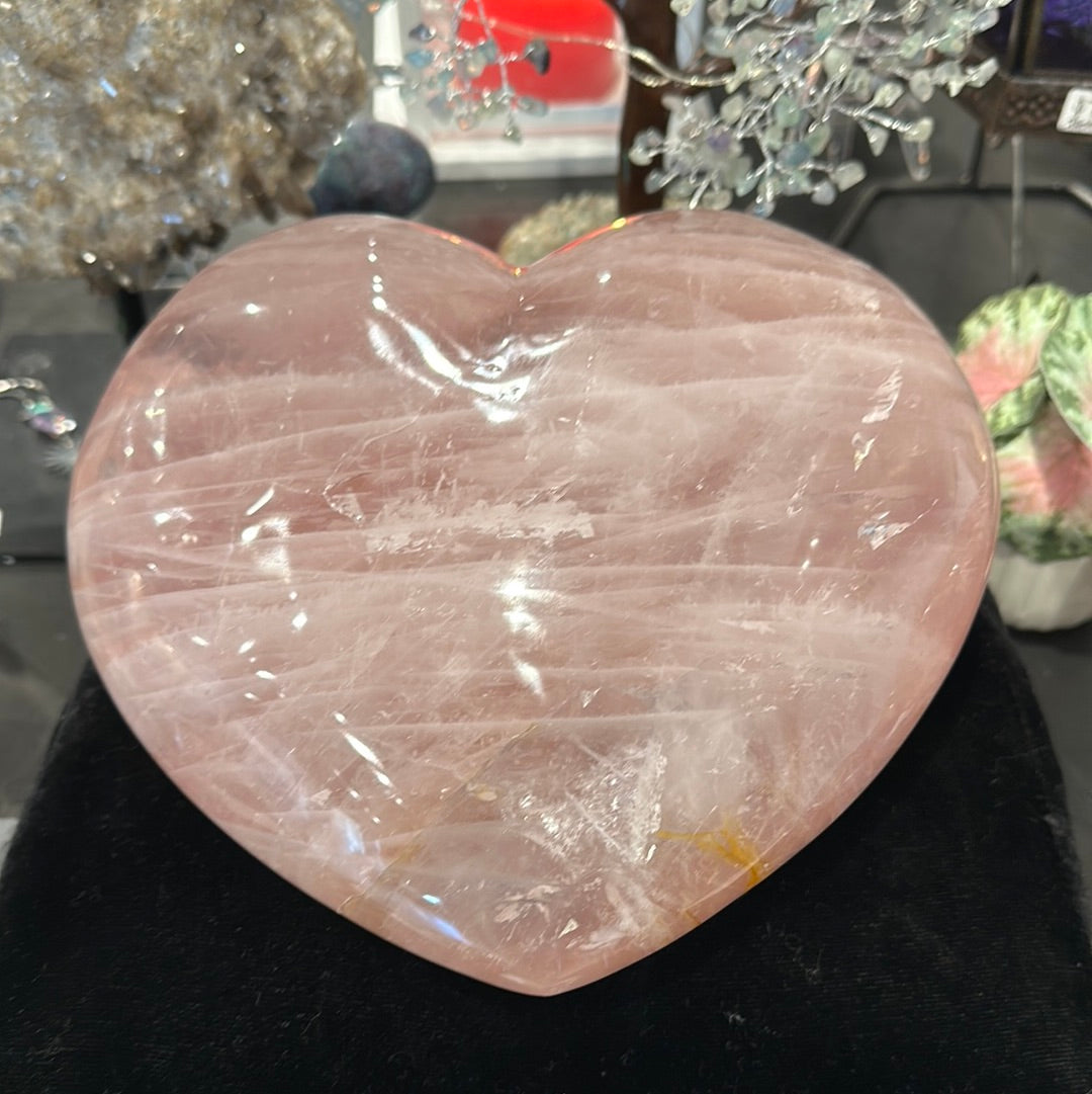 Rose Quartz Heart - Large