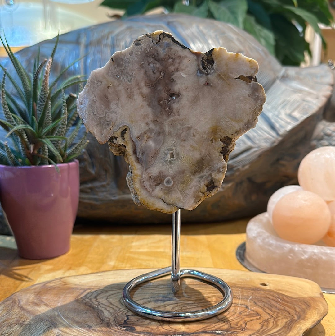 Pink Amethyst on Custom Stand - #46