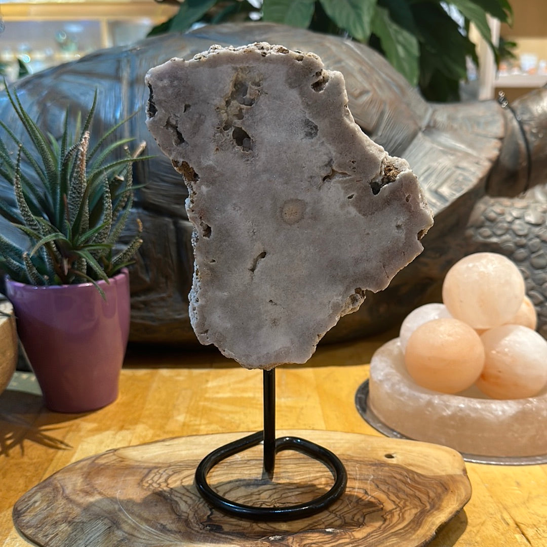 Pink Amethyst on Custom Stand - #39