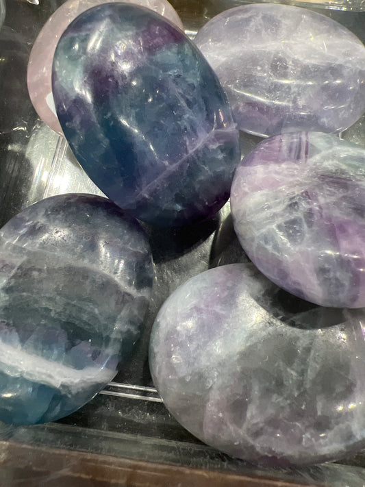 Rainbow Fluorite Palmstone