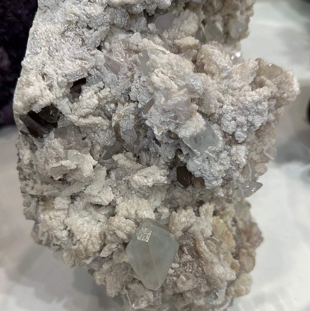 Extremely Rare Topaz Cluster with Smoky Quartz, Quartz, and Lepidolite - Balochistan, Pakistan