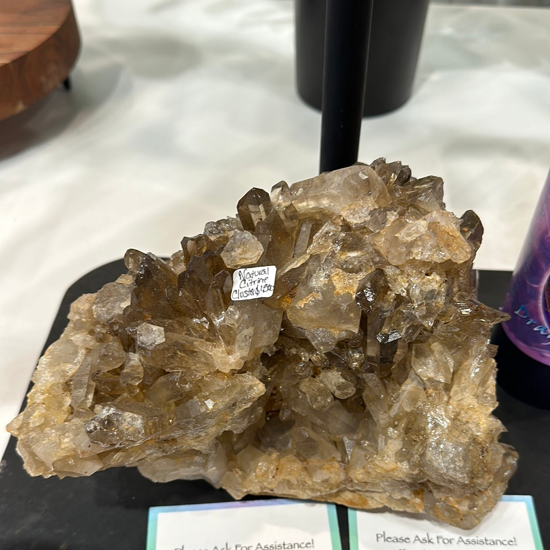 Rare Natural Citrine Cluster - Brazilian