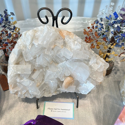 Apophyllite Cluster With Stand