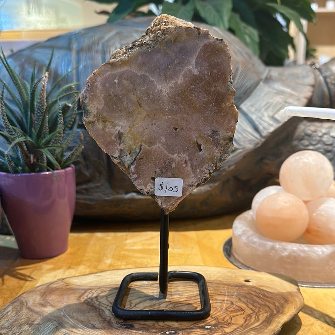 Pink Amethyst on Custom Stand - #12