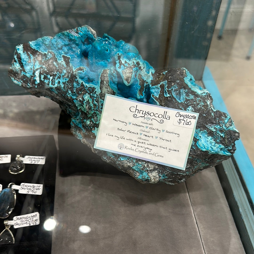 Unique Chrysocolla Display Piece