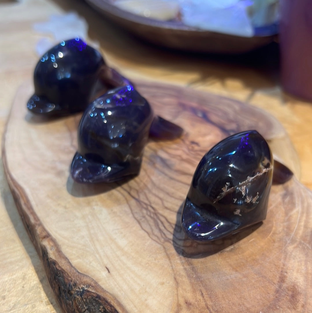 Purple Chalcedony Dolphin