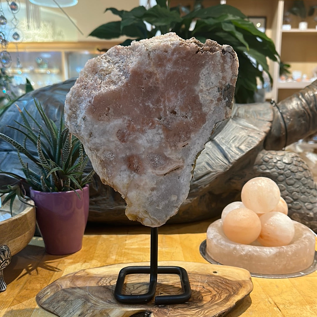 Pink Amethyst on Custom Stand - #36