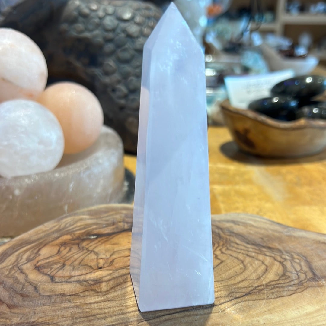 Rose Quartz Obelisk From Brazil