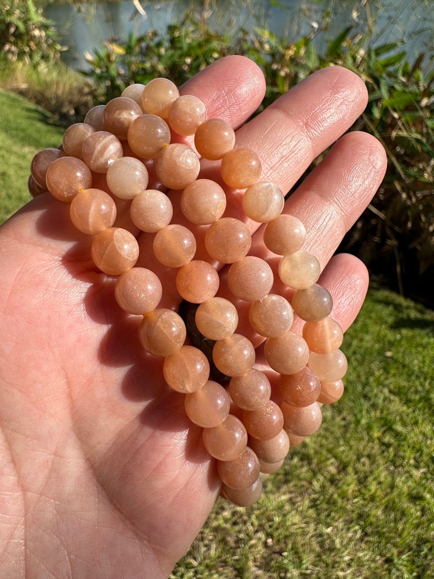 Peach Moonstone Bracelets