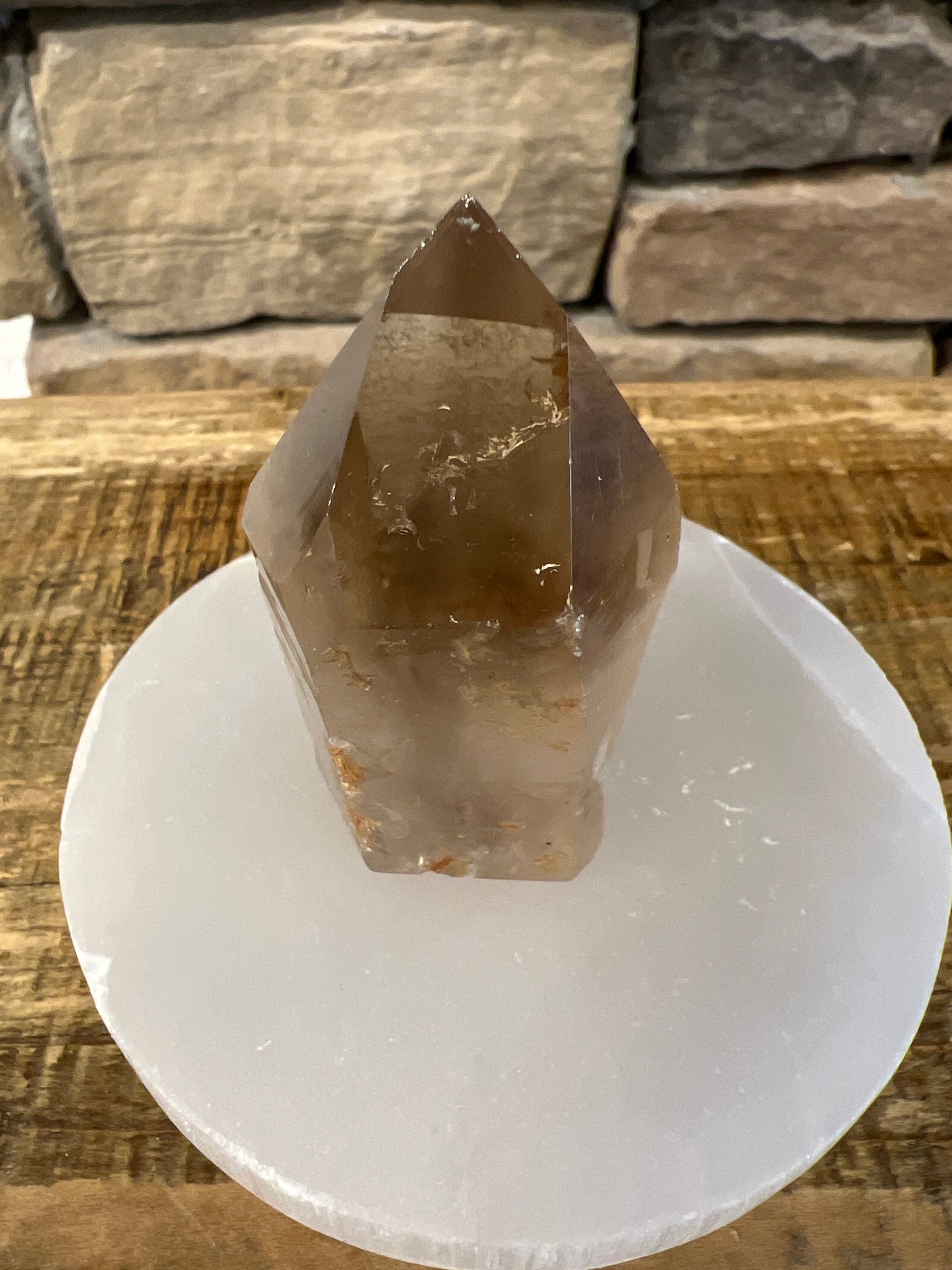 Half Polished Natural Citrine Tower