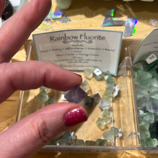 Rainbow Fluorite Octahedron