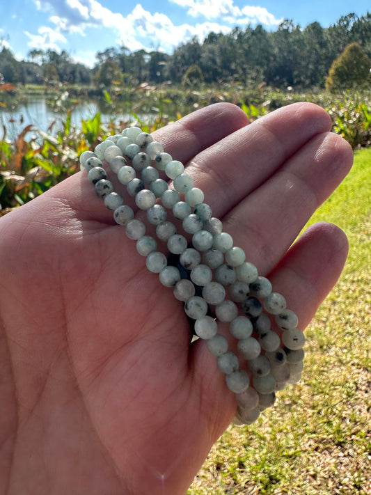 Kiwi Jasper Bracelet 4mm