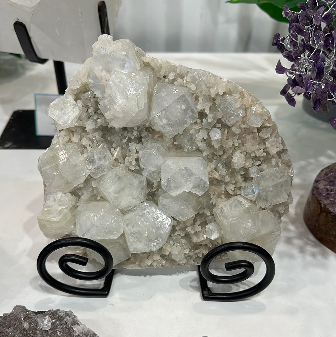 Apophyllite Cluster With Stand