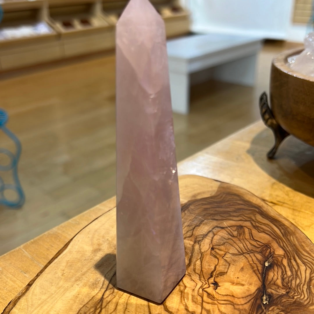 Rose Quartz Obelisk